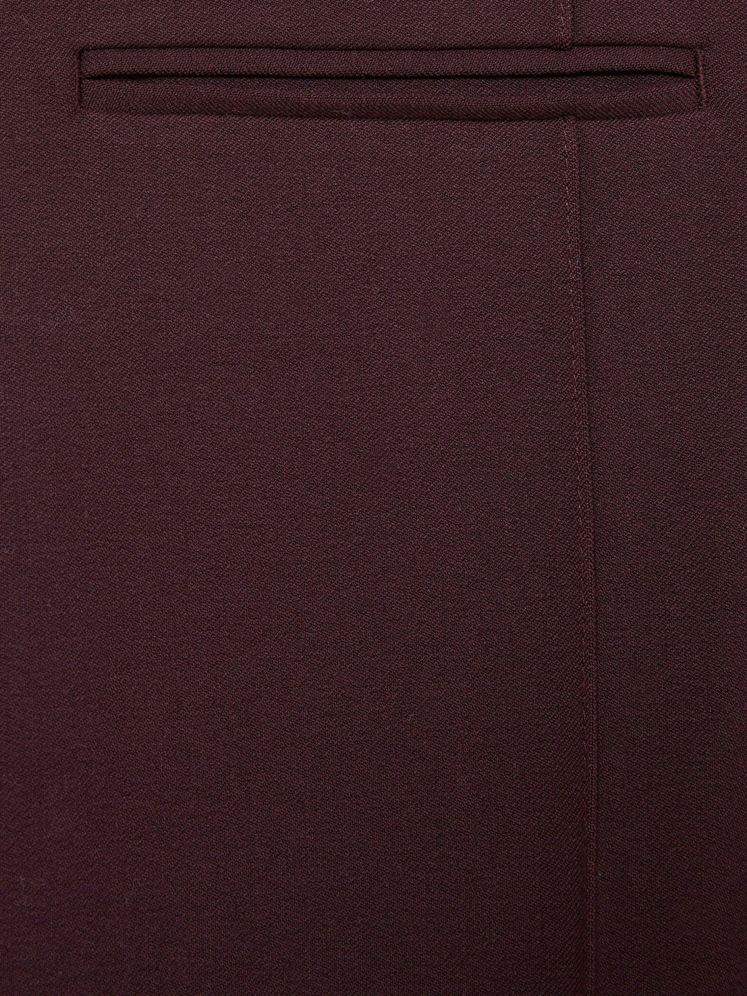 Reiss High Rise Flared Trousers in Burgundy