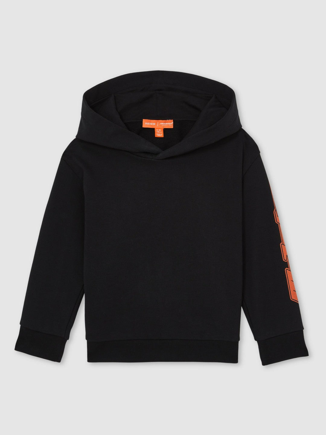Reiss Value - 9-13 yrs McLaren F1 Team Cotton Logo Hoodie Unisex Fit in Black