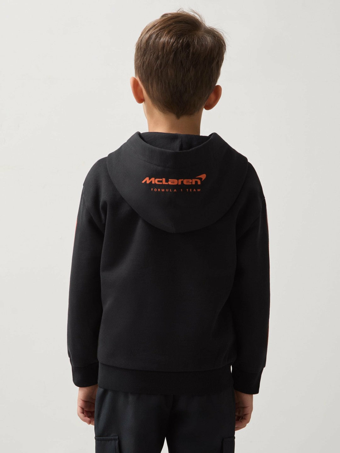 Reiss Value - 9-13 yrs McLaren F1 Team Cotton Logo Hoodie Unisex Fit in Black