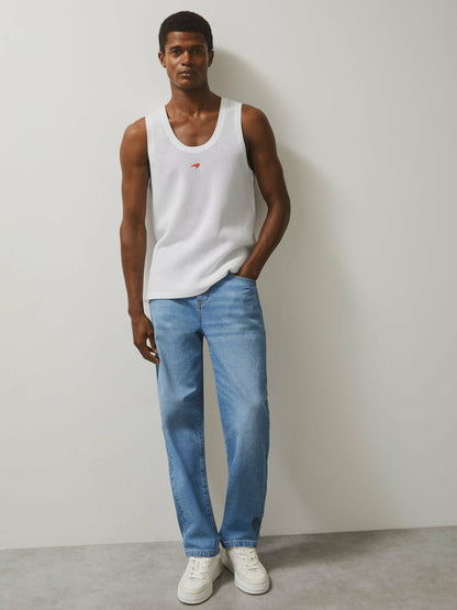 Reiss Affordable - McLaren F1 Team Speedmark Knit Vest in White
