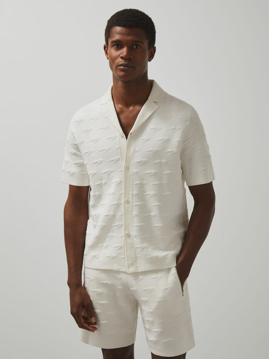 Reiss Sale - McLaren F1 Team Speedmark Knit Shirt in White