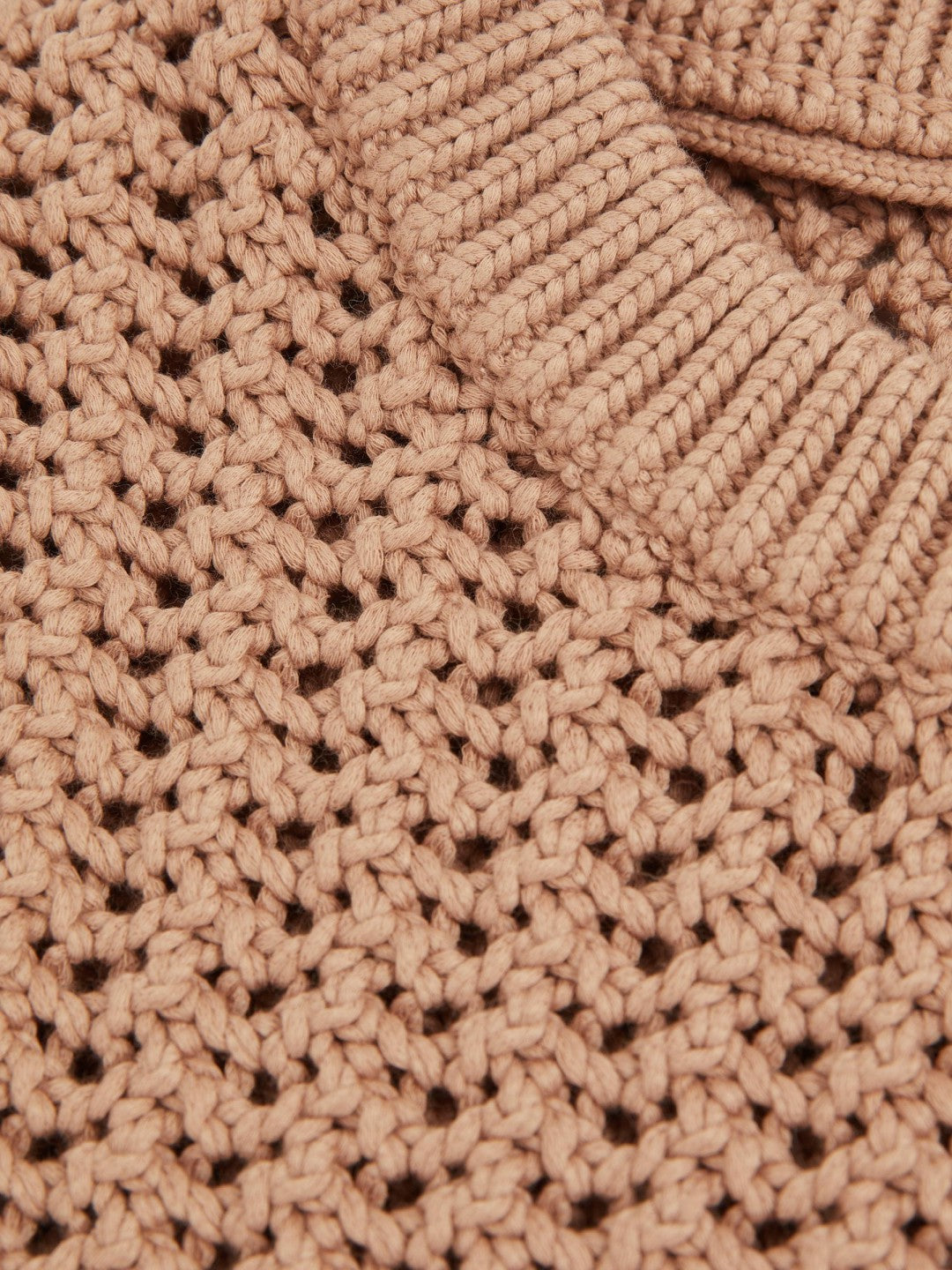 Reiss Deal - Cotton-Blend Crochet Vest in Soft Camel