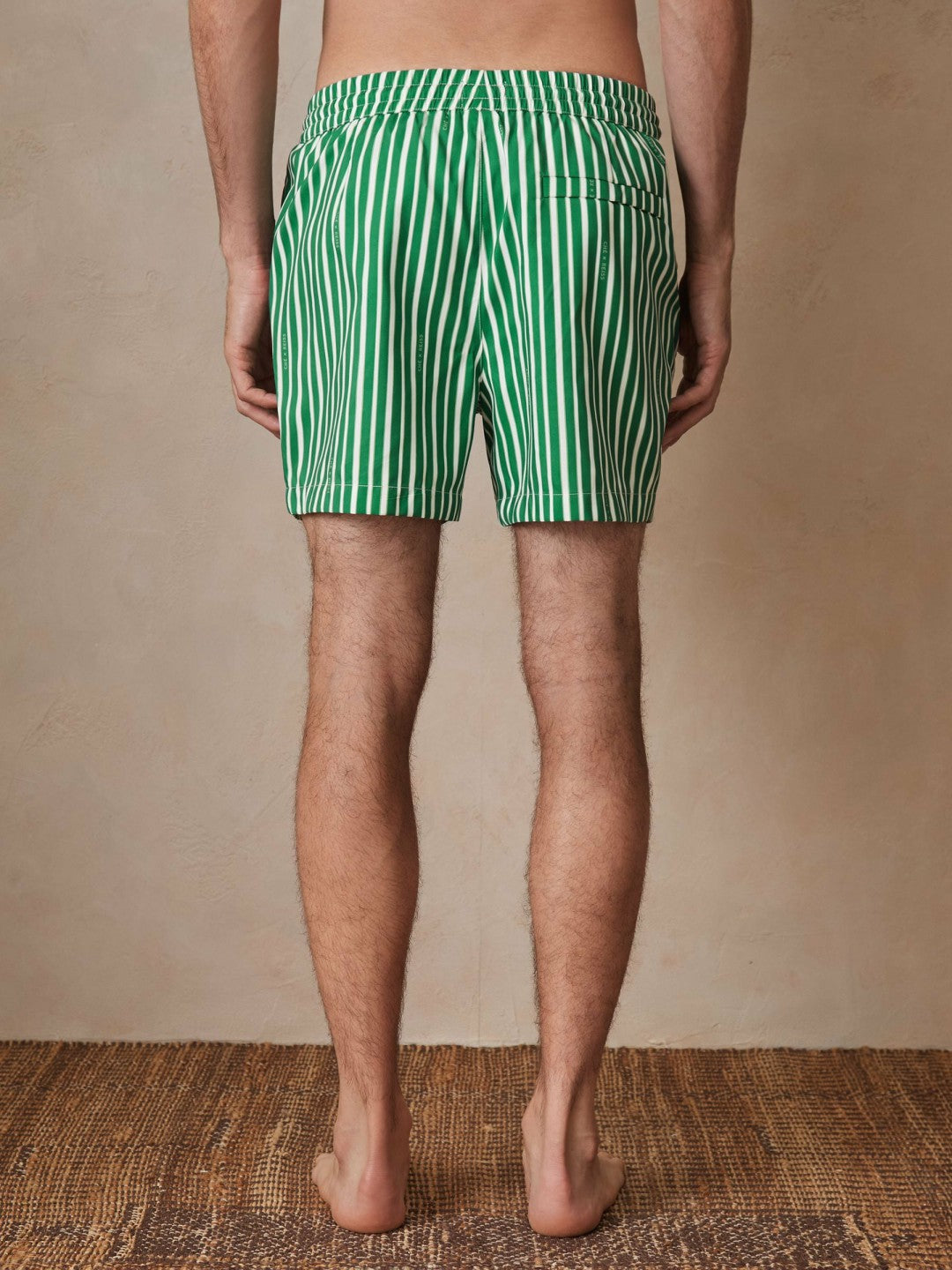 Reiss Popular Choice - | Ché Stripe Swim Shorts in Green/White