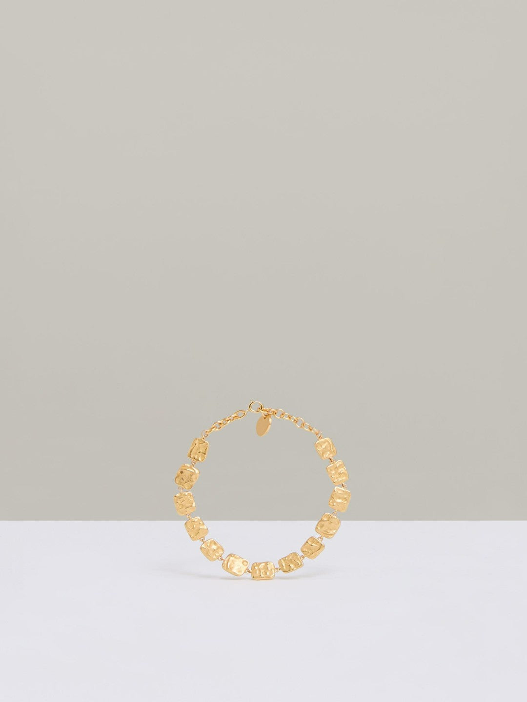Reiss Best Seller - Molten Square Bracelet in Gold Tone