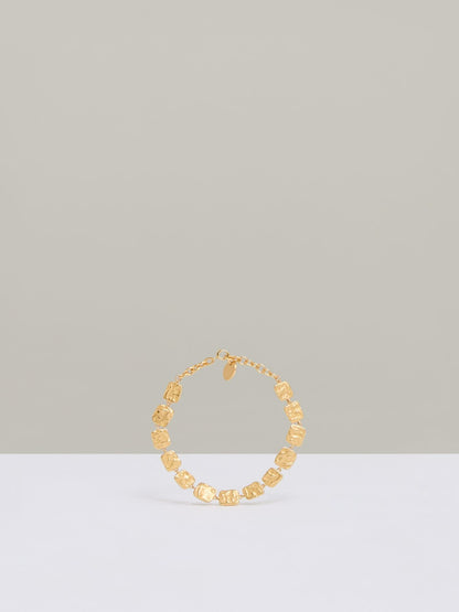 Reiss Best Seller - Molten Square Bracelet in Gold Tone