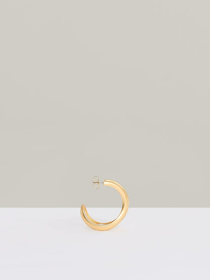 Reiss Value - Fluid Hoop Earrings in Gold Tone