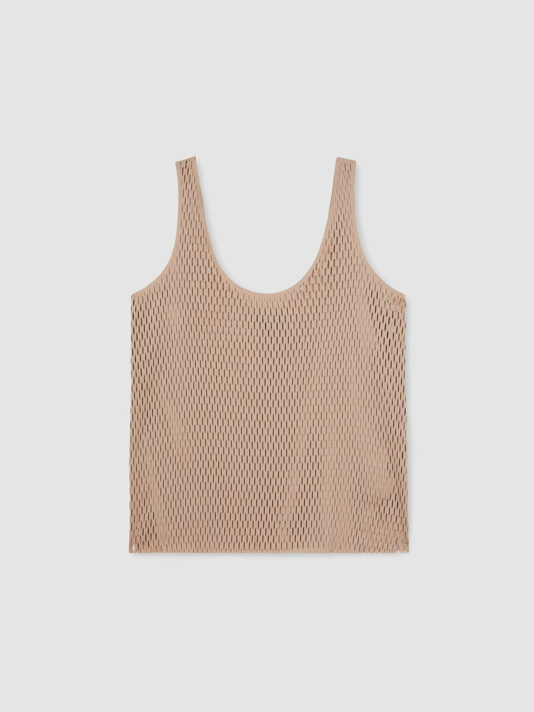 Reiss Deal - Atelier Laser-Cut Vest Top in Taupe