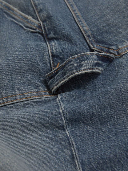 Reiss Savings - Good American Cuffed Straight-Leg Jeans in Indigo