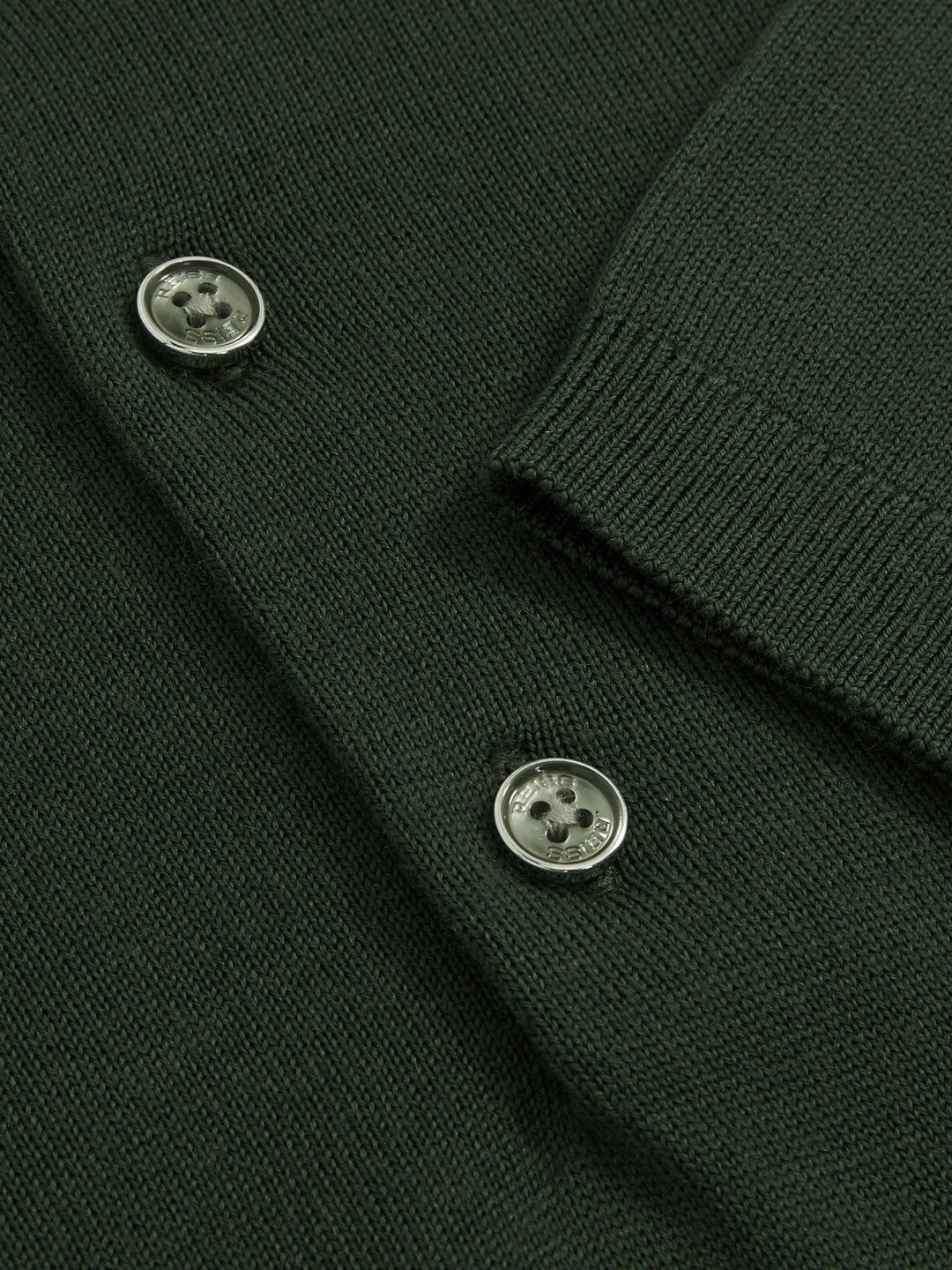 Reiss Best Seller - Merino Wool Short-Sleeve Polo Shirt in Kale Green