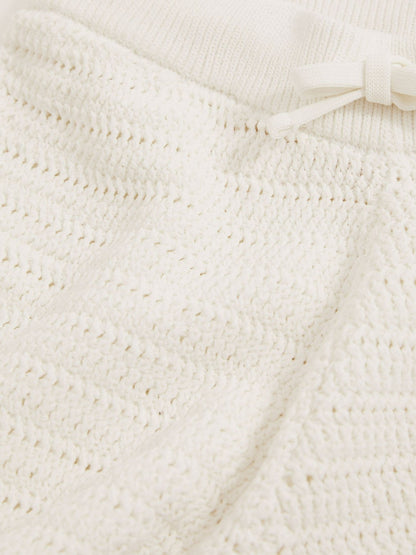 Reiss Offer - 3-9 yrs McLaren F1 Team Crochet Shorts in Off White/Orange