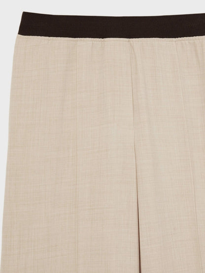 Reiss Affordable - Petite Wide-Leg Elasticated-Waist Trousers in Neutral