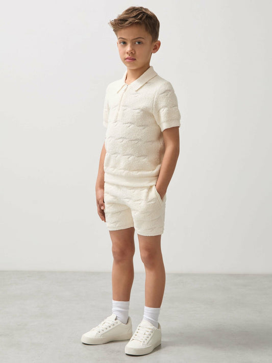 Reiss Best Seller - 3-9 yrs McLaren F1 Team Speedmark Terry Shorts in White