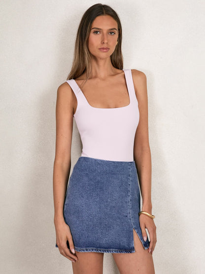 Reiss Featured - Denim Mini Skirt in Indigo Blue