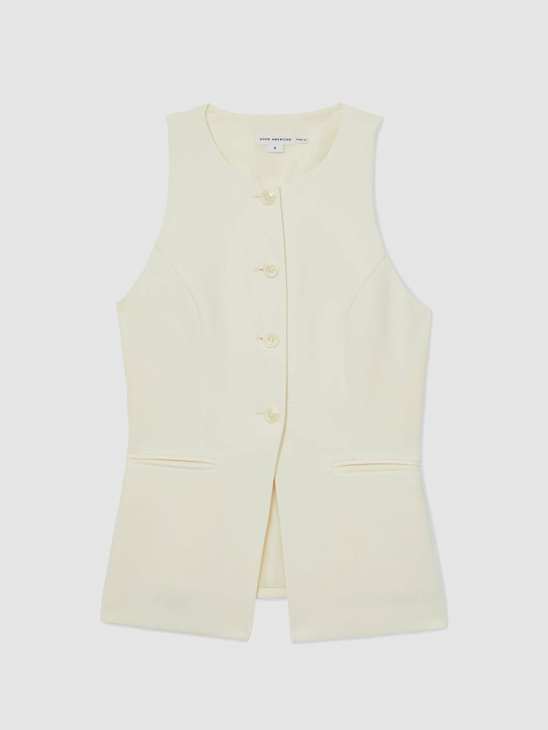 Reiss Popular Choice - Luxe Suiting Vest in Cream