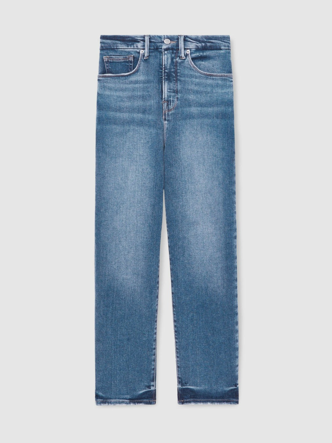 Reiss Popular Choice - Straight Compression Jeans in Indigo Blue