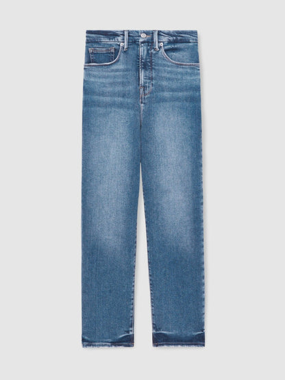 Reiss Popular Choice - Straight Compression Jeans in Indigo Blue