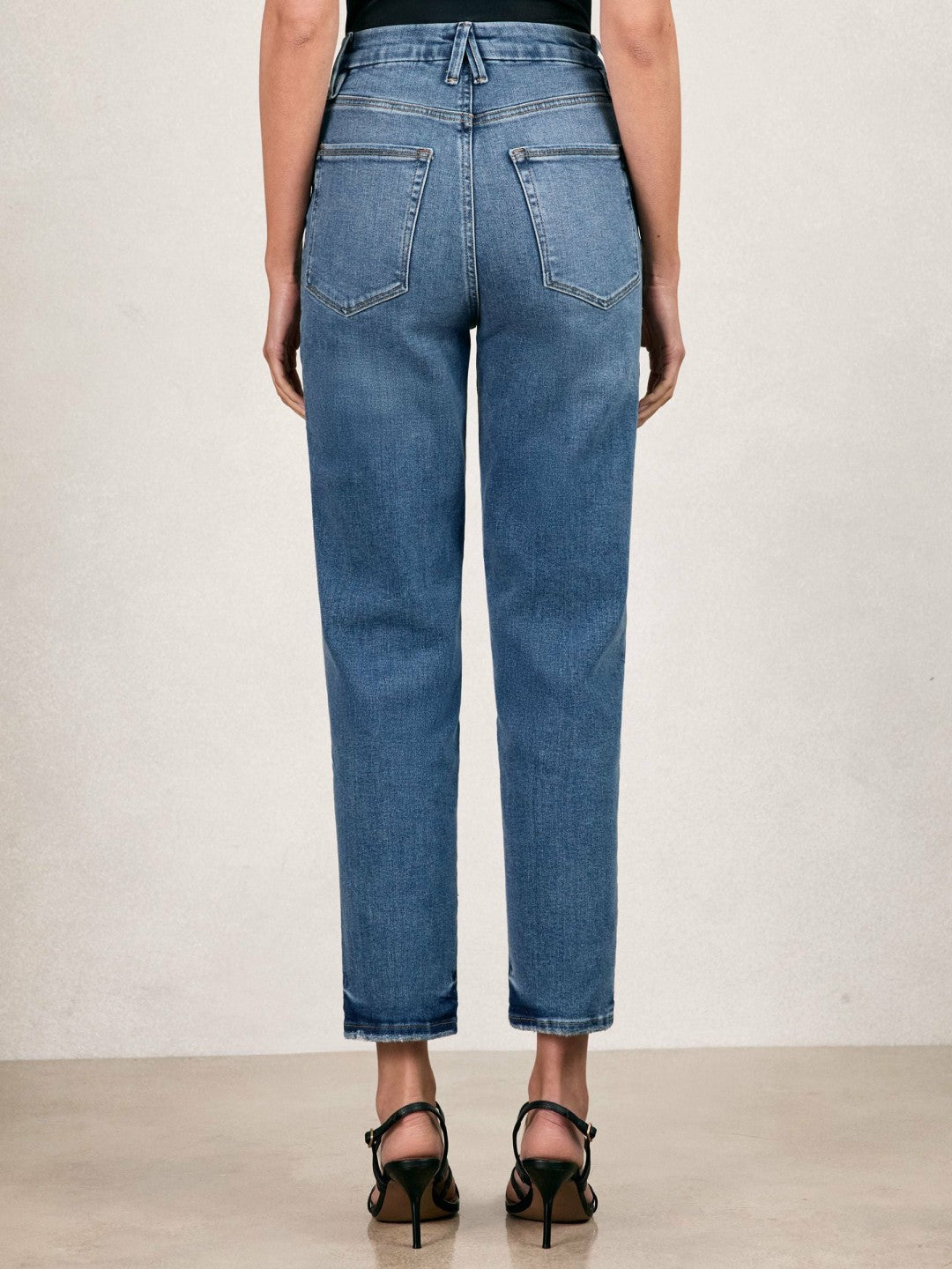 Reiss Popular Choice - Straight Compression Jeans in Indigo Blue