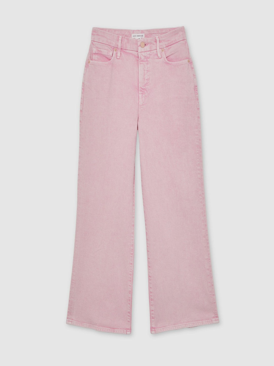 Reiss Featured - Cropped Palazzo Jeans in Rose Pink