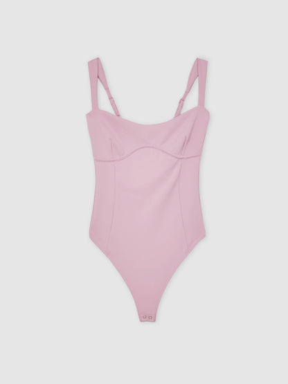 Reiss Sale - Good American Scuba Sweetheart Bodysuit in Light Pink