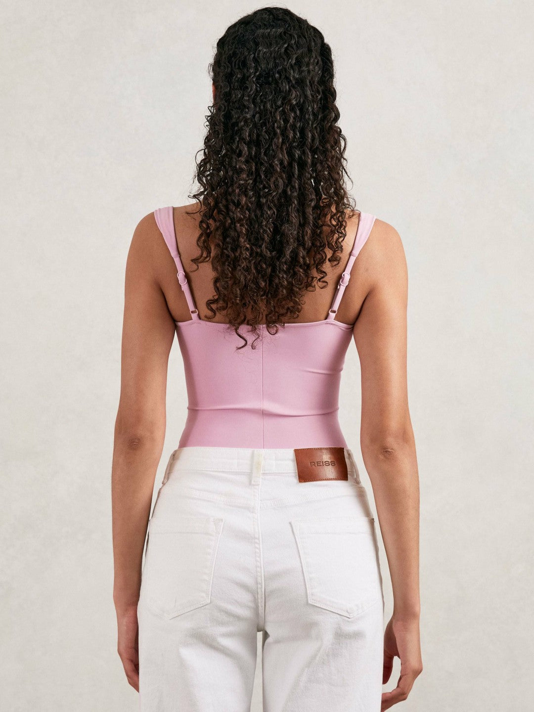 Reiss Sale - Good American Scuba Sweetheart Bodysuit in Light Pink