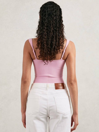 Reiss Sale - Good American Scuba Sweetheart Bodysuit in Light Pink