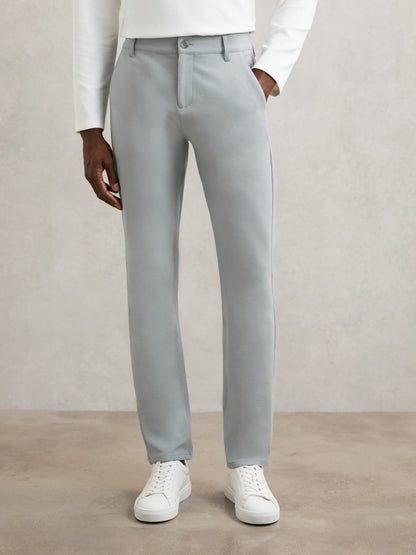 Reiss Value - Paige Slim-Fit Stretch Trousers in Moon Shadow Blue