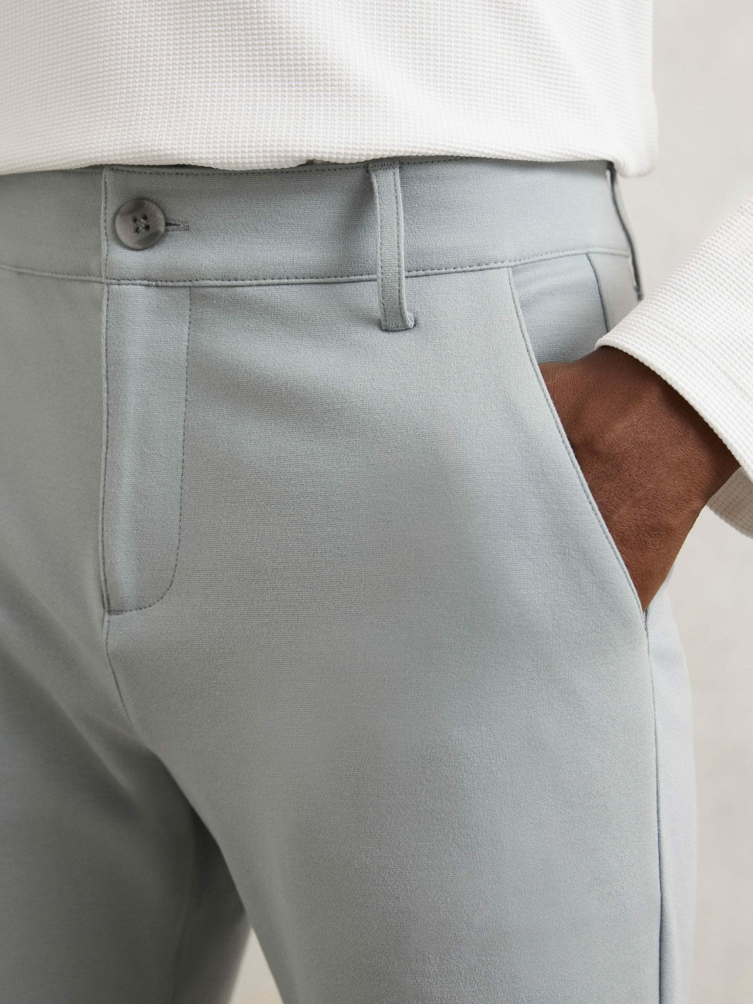 Reiss Value - Paige Slim-Fit Stretch Trousers in Moon Shadow Blue