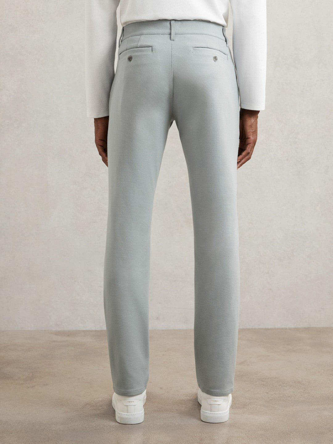 Reiss Value - Paige Slim-Fit Stretch Trousers in Moon Shadow Blue