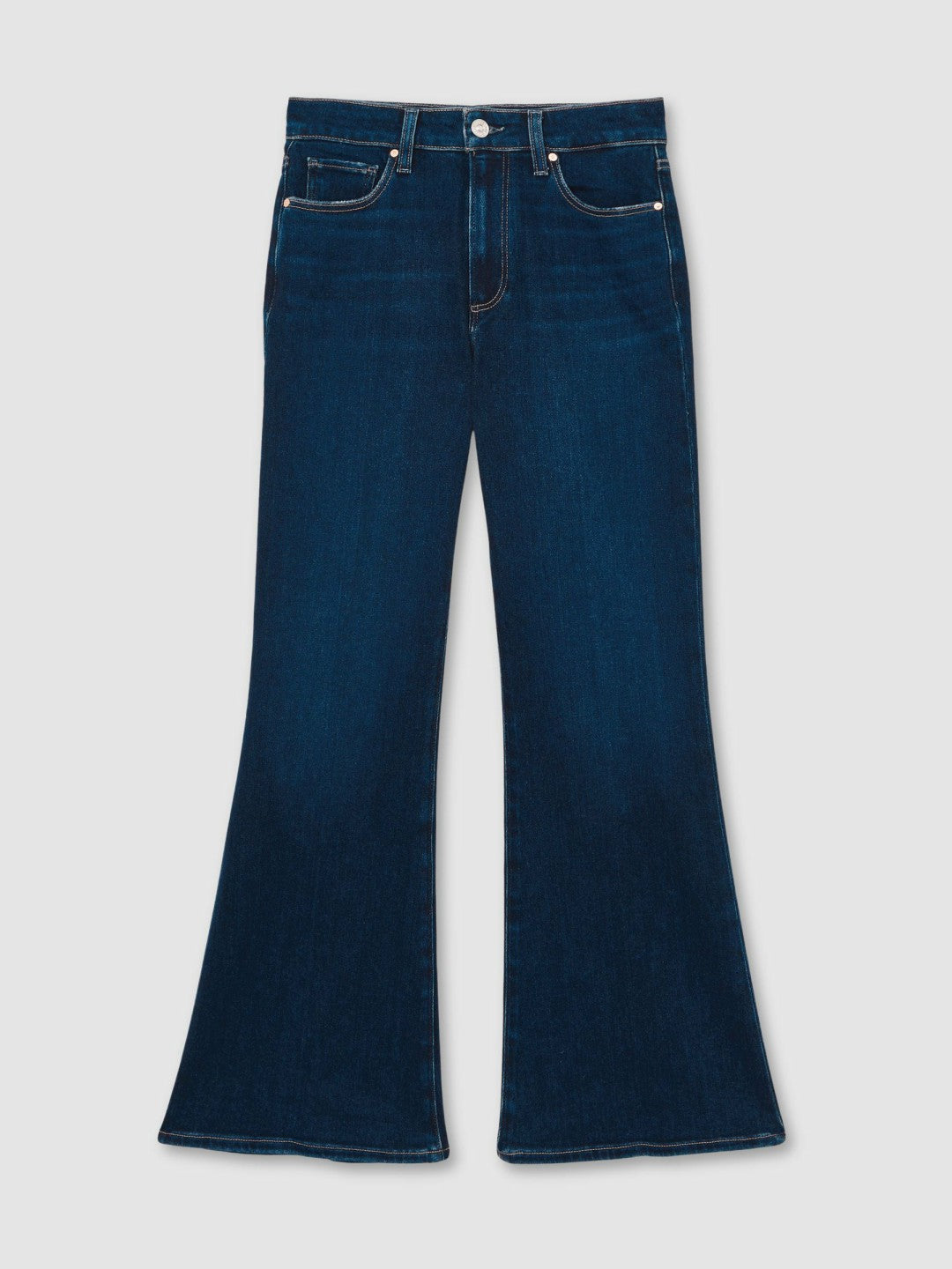 Reiss Offer - Paige High Rise Flared Jeans in Marciella Blue