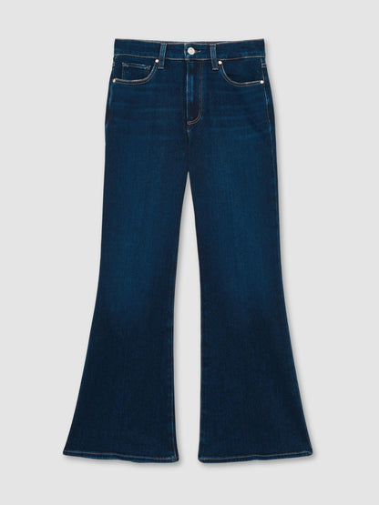 Reiss Offer - Paige High Rise Flared Jeans in Marciella Blue