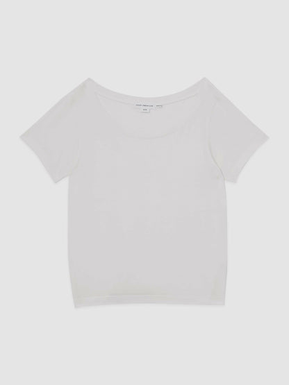 Reiss Deal - Short Sleeve T-Shirt in Cream