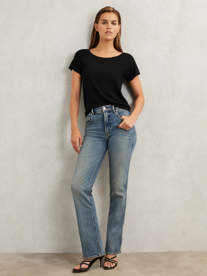 Reiss Popular Choice - Short Sleeve T-Shirt in Black