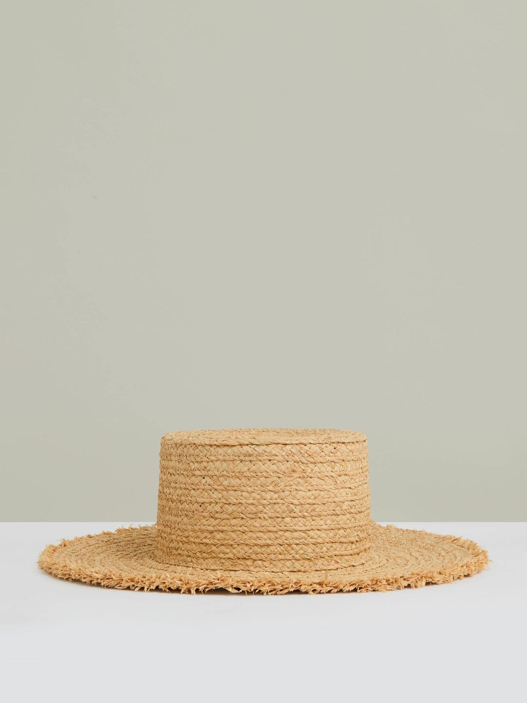 Reiss Value - Straw Boater Hat in Natural