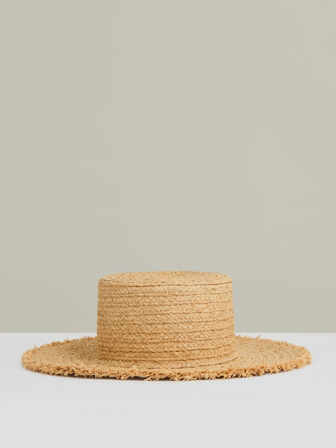 Reiss Value - Straw Boater Hat in Natural
