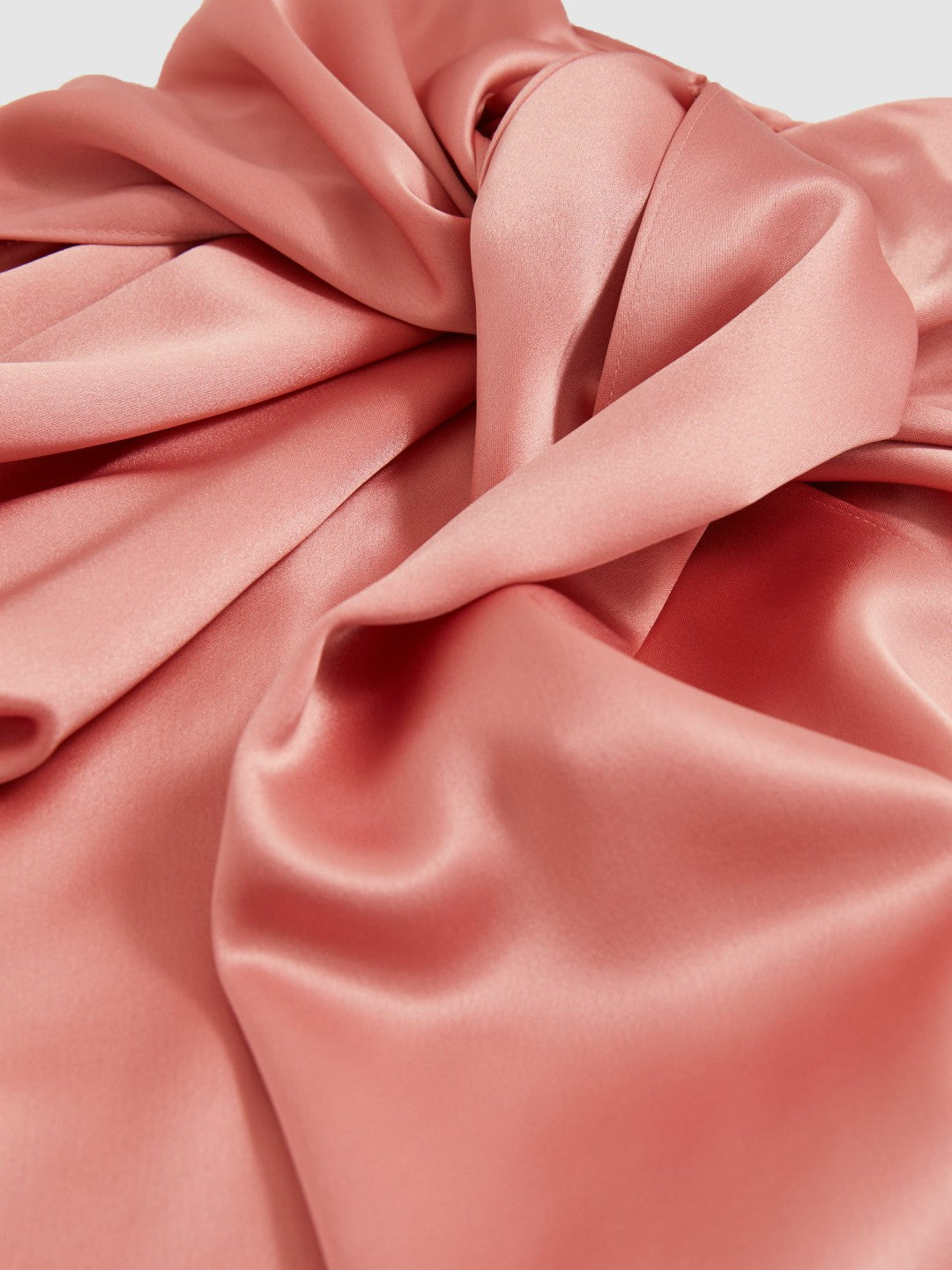 Reiss Satin Cape Maxi Dress in Pink