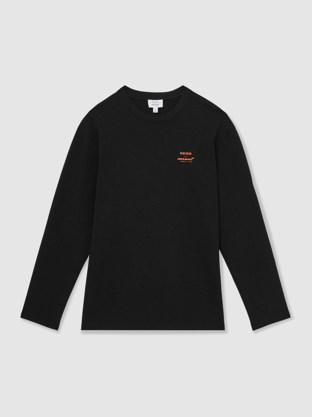 Reiss Sale - Unisex Fit McLaren F1 Team Tyre-Print T-Shirt in Black