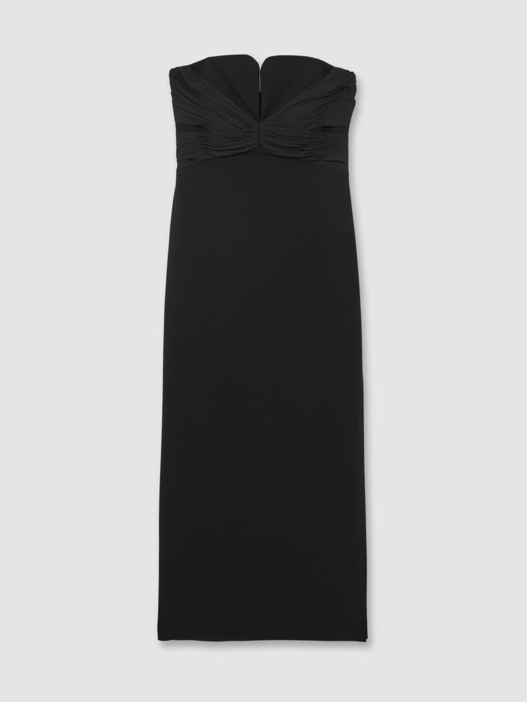 Reiss Affordable - Halston Strapless Crepe Midi Dress in Black