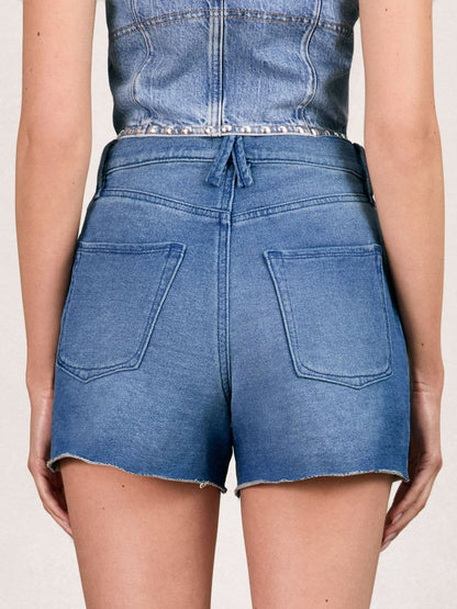 Reiss Popular Choice - 100% Cotton Shorts in Indigo Blue