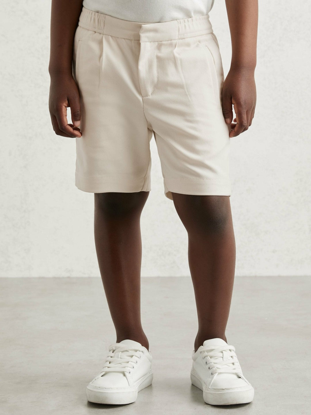 Reiss Affordable - 13-14 yrs Relaxed Drawstring Shorts in Off White