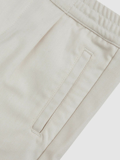 Reiss Affordable - 13-14 yrs Relaxed Drawstring Shorts in Off White