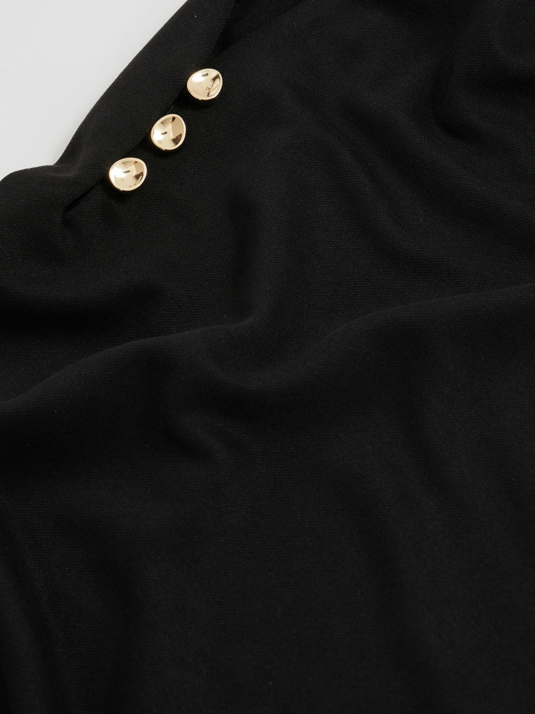 Reiss Acler Jersey Draped Midi Dress in Black