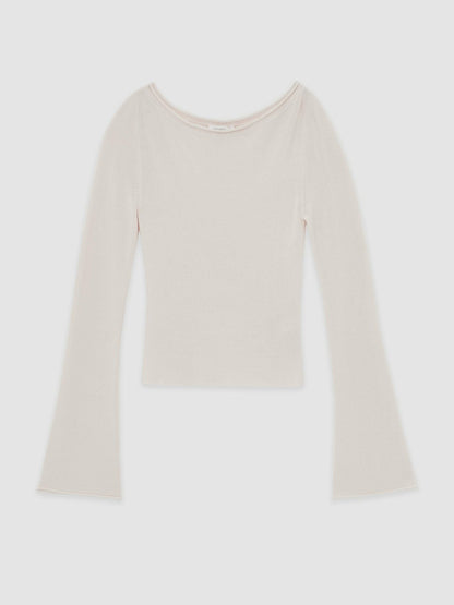 Reiss Best Seller - 100% Cotton Jumper in Ecru