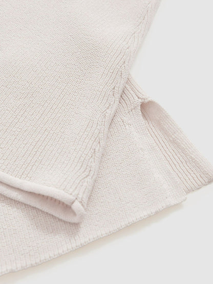 Reiss Best Seller - 100% Cotton Jumper in Ecru