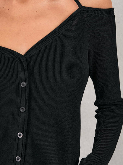 Reiss Sale - 100% Cotton Jumper in Black