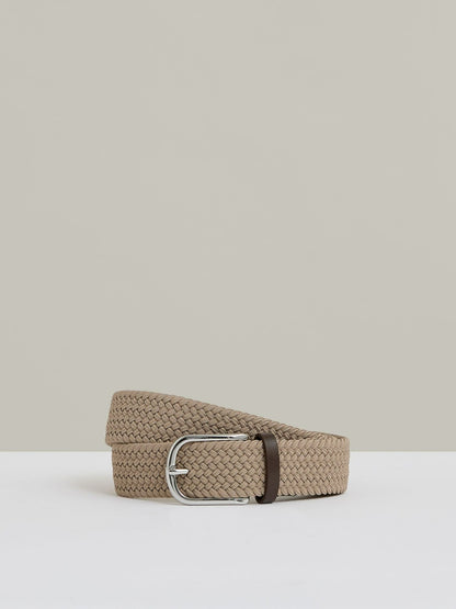 Reiss Savings - Basket Weave Belt in Stone