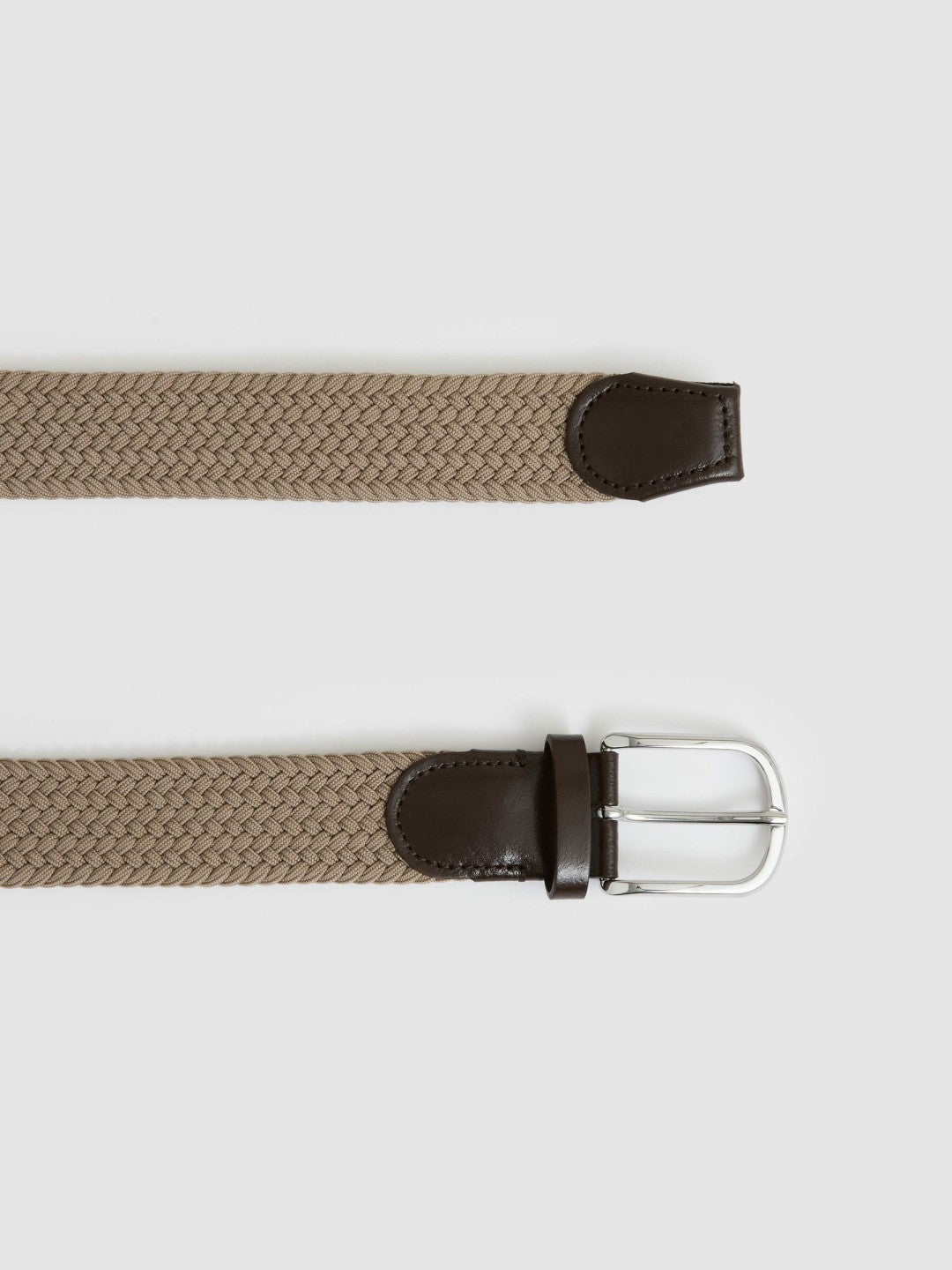 Reiss Savings - Basket Weave Belt in Stone
