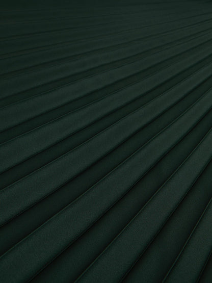 Reiss Offer - Pleated Midi Skirt in Dark Green
