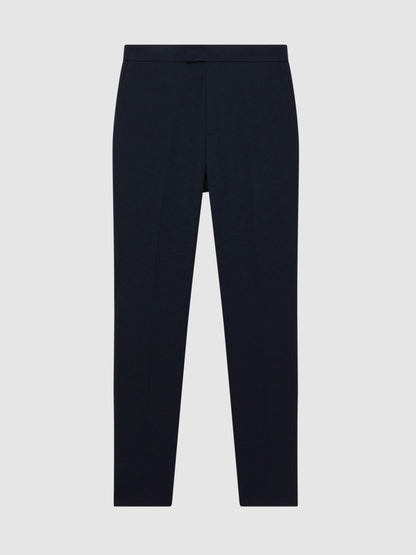Reiss Value - Slim-Fit Internal-Drawstring Trousers in Navy
