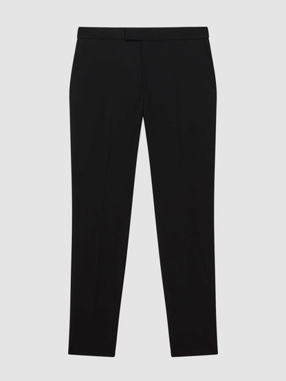 Reiss Savings - Slim-Fit Internal-Drawstring Trousers in Black