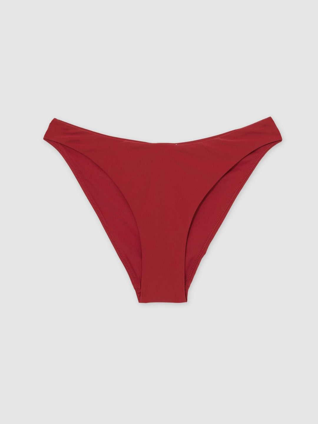 Reiss Offer - Fixed-Side Bikini Bottoms in Dark Red